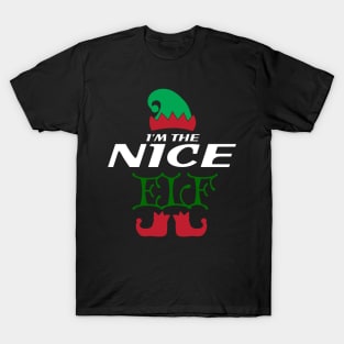I'm the nice elf Christmas Family Design T-Shirt